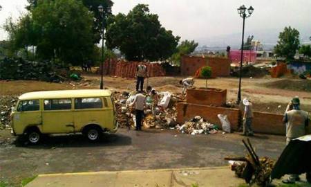 Retira Tlalpan 12 toneladas de basura en Mesa los Hornos