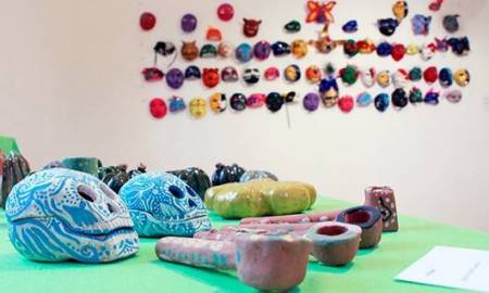 Pueblos Originarios de Tlalpan exponen coloridas obras de arte