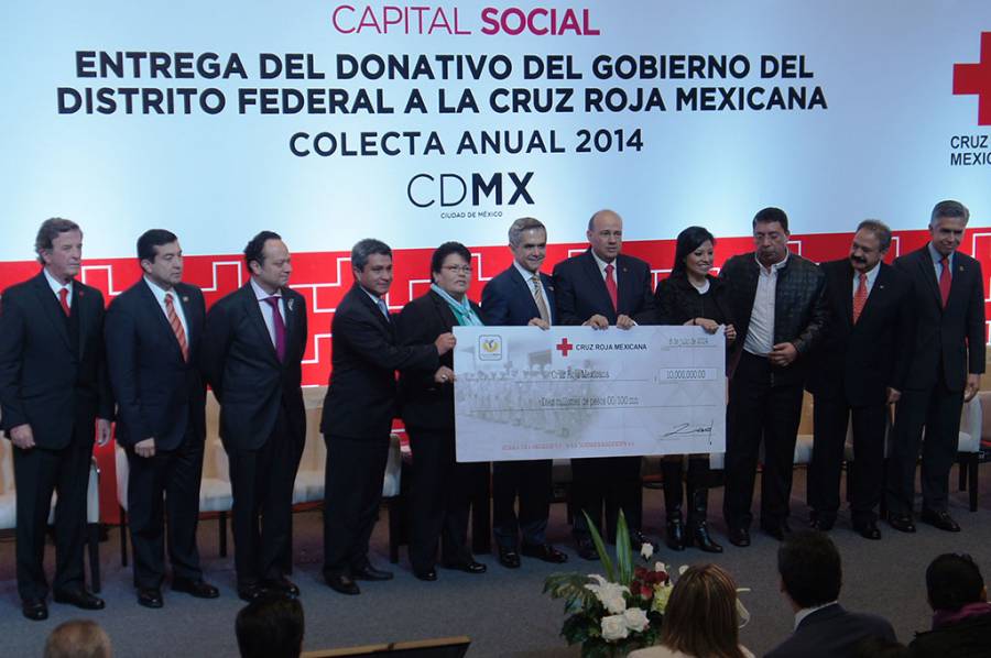 Refrenda Tláhuac apoyo importante a la colecta Nacional de la Cruz Roja Mexicana 2014