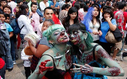 Zombies llegaron a Tlalpan por segunda ocasión