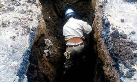Tlalpan repara hundimiento de tres metros de profundidad en Acoxpa