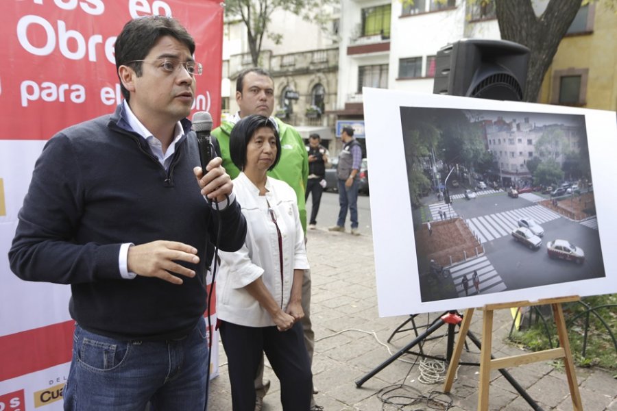 PRESENTA CUAUHTÉMOC OBRAS DE REMOZAMIENTO EN CAMELLÓN ÁLVARO OBREGÓN