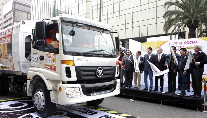 ENTREGA CUAUHTÉMOC CAMIONES PARA RECOLECCIÓN DE RESIDUOS SÓLIDOS