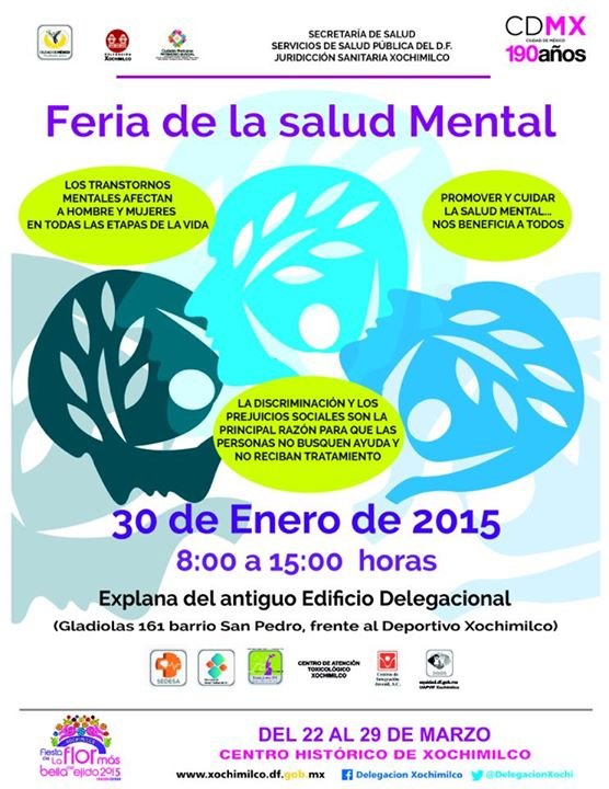 REALIZARÁN EN XOCHIMILCO FERIA DE LA SALUD MENTAL