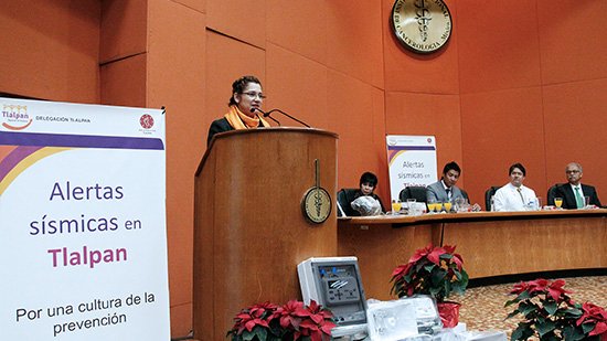ENTREGAN ALARMAS SÍSMICAS A HOSPITALES DE TLALPAN