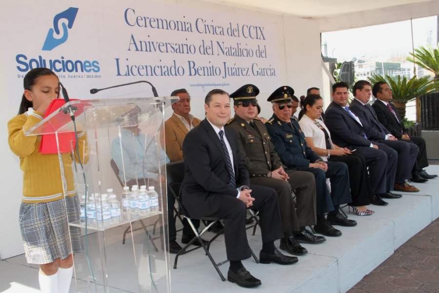 CONMEMORAN EN BENITO JUÁREZ CCIX ANIVERSARIO DE NATALICIO DEL BENEMÉRITO DE LAS AMÉRICAS