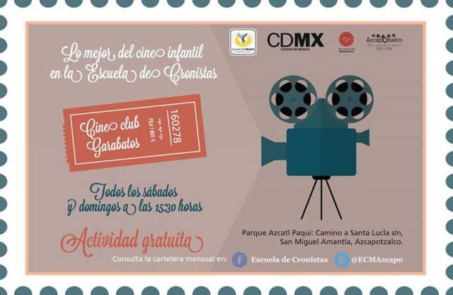 PRESENTAN CINE CLUB GARABATOS 2015 EN ESCUELA DE CRONISTAS