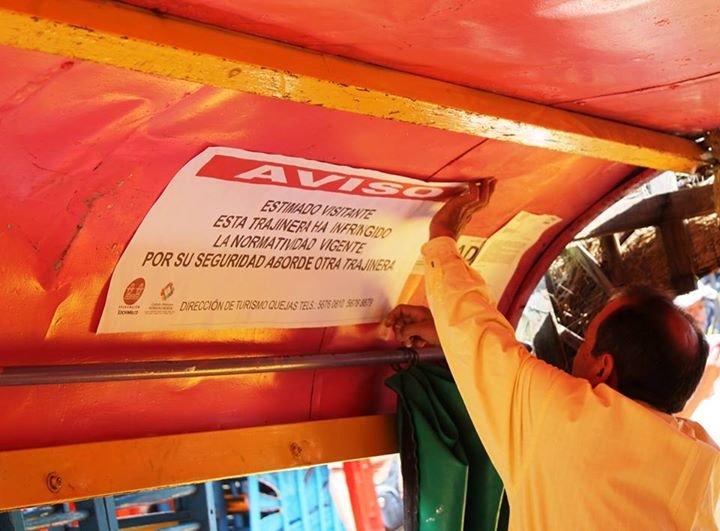 CONTINÚA VERIFICACIÓN DE TRAJINERAS EN XOCHIMILCO