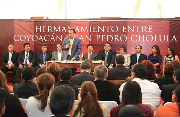 COYOACÁN Y SAN PEDRO CHOLULA FIRMAN CONVENIO DE HERMANAMIENTO