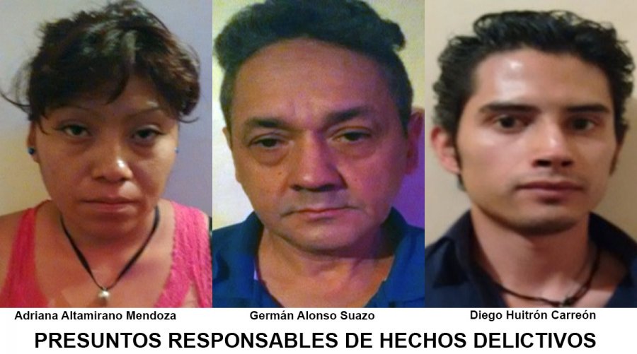 FORMALMENTE PRESOS TRES NARCOMENUDISTAS DE LA CUAUHTÉMOC