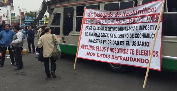 Finaliza bloqueo de microbuseros en Xochimilco
