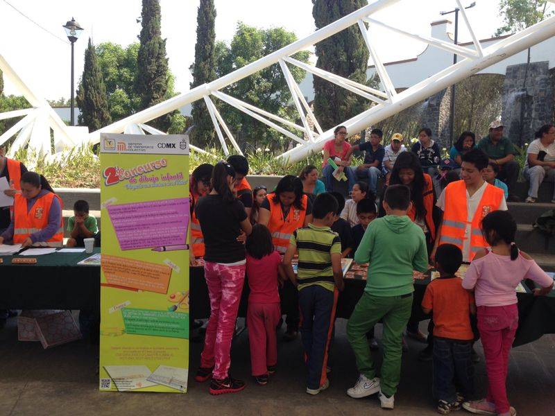 NIÑAS Y NIÑOS USUARIOS DEL STC ATIENDEN LA CONVOCATORIA a€œDIBUJANDO UNA AVENTURA EN MI METROa€