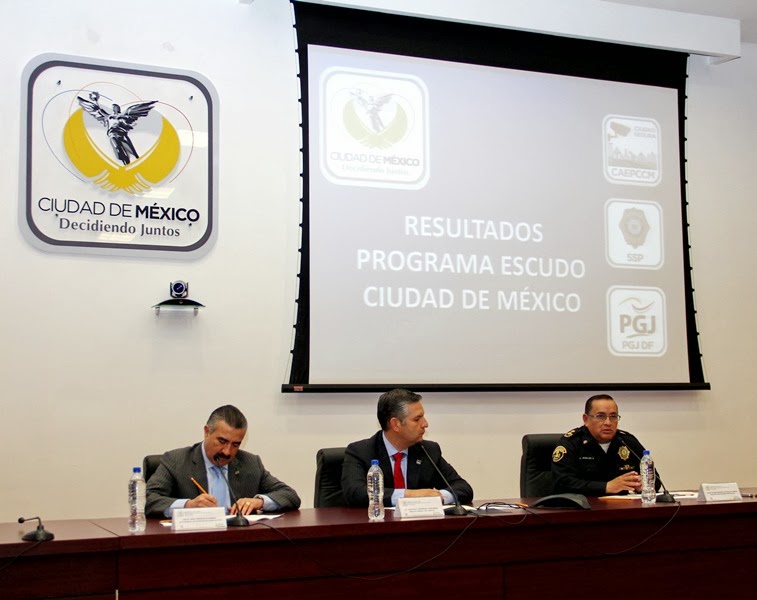 Presenta Policía del DF balance del programa escudo Ciudad de México