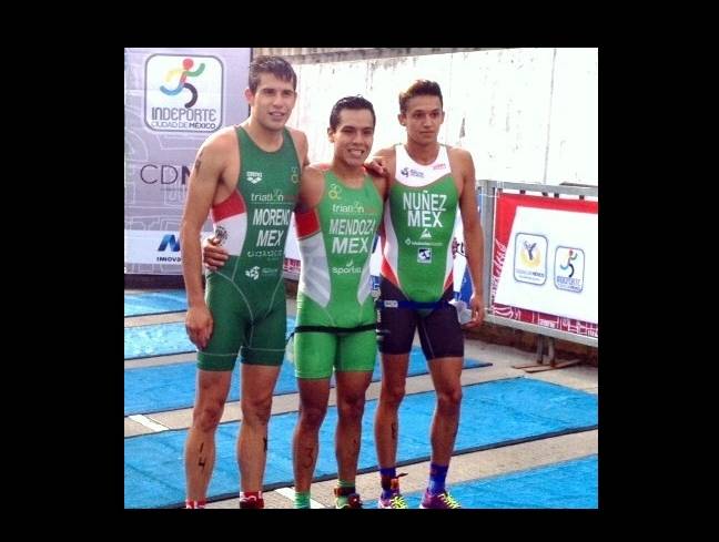 Ganan mexicanos Mendoza y León Panamericano de Duatlón CDMX