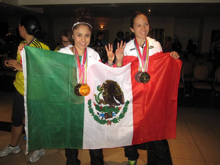México conquista 2 medallas de oro en Campeonato Mundial de Racquetbol 2014