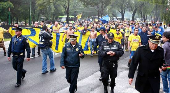 Operativo de vigilancia para el encuentro de América vs Pumas
