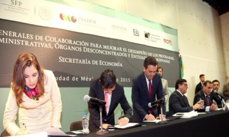 FIRMA DE LAS BASES DE COLABORACIÃ“N ENTRE LA SE Y LA SFP PARA MEJORAR EL DESEMPEÃ‘O DE LOS PROGRAMAS DE LA DEPENDENCIA