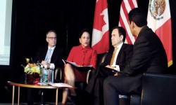 Reuni&oacute;n de Ministros de Econom&iacute;a y Comercio de M&eacute;xico, EU y Canad&aacute;