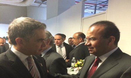 Dialogan Miguel Ãngel Mancera y Alfonso Navarrete sobre aumento al salario mÃ­nimo