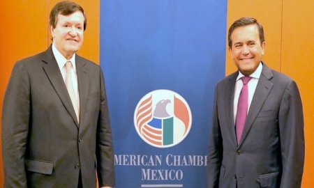 EL SECRETARIO DE ECONOMÃA, ILDEFONSO GUAJARDO VILLARREAL, SE REÃšNE CON INTEGRANTES DE LA AMERICAN CHAMBER MEXICO