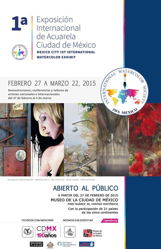 ABRE EXPOSICIÓN DE ACUARELA EN EL MUSEO DE LA CIUDAD DE MÉXICO Y ARRANCAN ACTIVIDADES PARALELAS