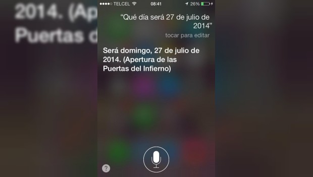 Siri anuncia apertura de las puertas del infierno