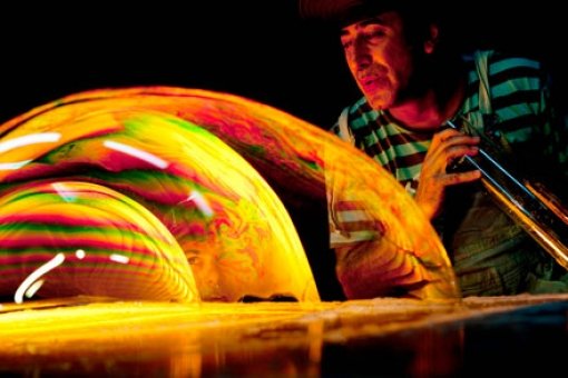 INVADEN POMPAS DE JABÓN AL TEATRO DE LA CIUDAD DE CON BURBUJAS MÁGICAS