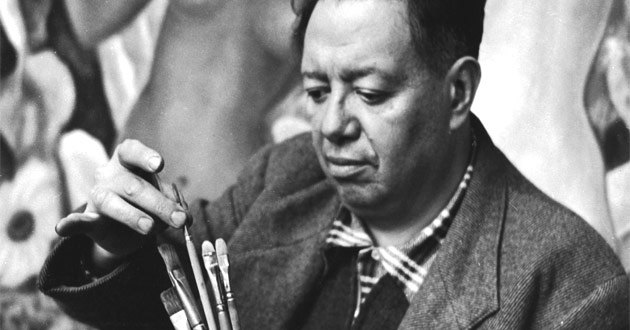 Rinde el INBA homenaje luctuoso a Diego Rivera