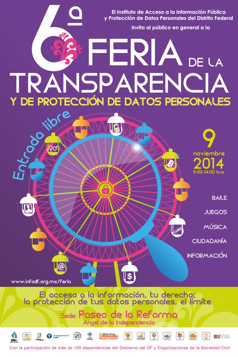 PARTICIPA SECRETARÍA DE CULTURA EN LA 6Aa FERIA DE LA TRANSPARENCIA Y DE PROTECCIÓN DE DATOS PERSONALES