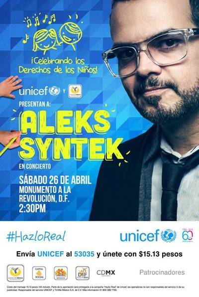 ALEKS SYNTEK OFRECERÁ CONCIERTO EN EL MONUMENTO A LA REVOLUCIÓN