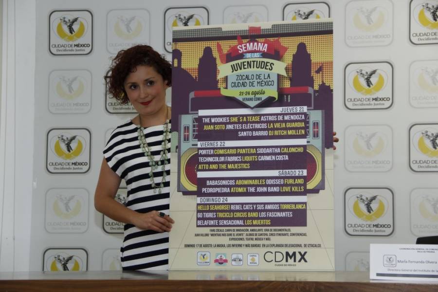 Tocarán 32 bandas en zócalo capitalino durante la Semana de las Juventudes 2014