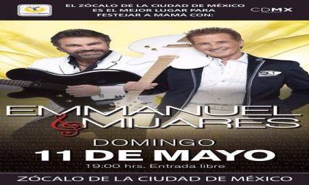 EMMANUEL Y MIJARES FESTEJAN A MAMÃ EN EL ZOCALO