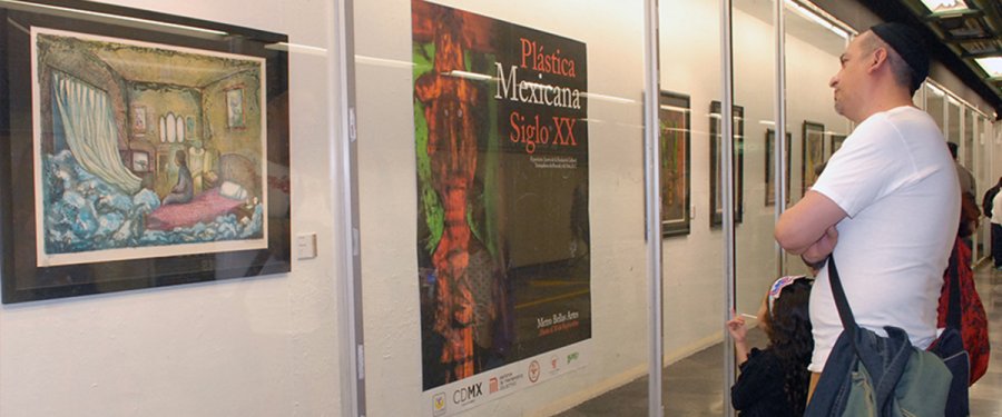 Plástica mexicana del Siglo XX en Bellas Artes de línea 8 de STC