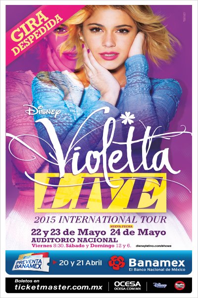 VIOLETTA EN VIVO A¡A¡ABREN TRES FUNCIONES MÁS!!