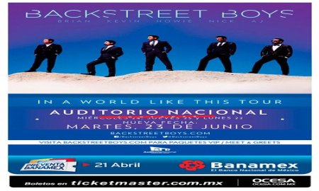 BACKSTREET BOYS ANUNCIAN SU CUARTO CONCIERTO EN MÃ‰XICO