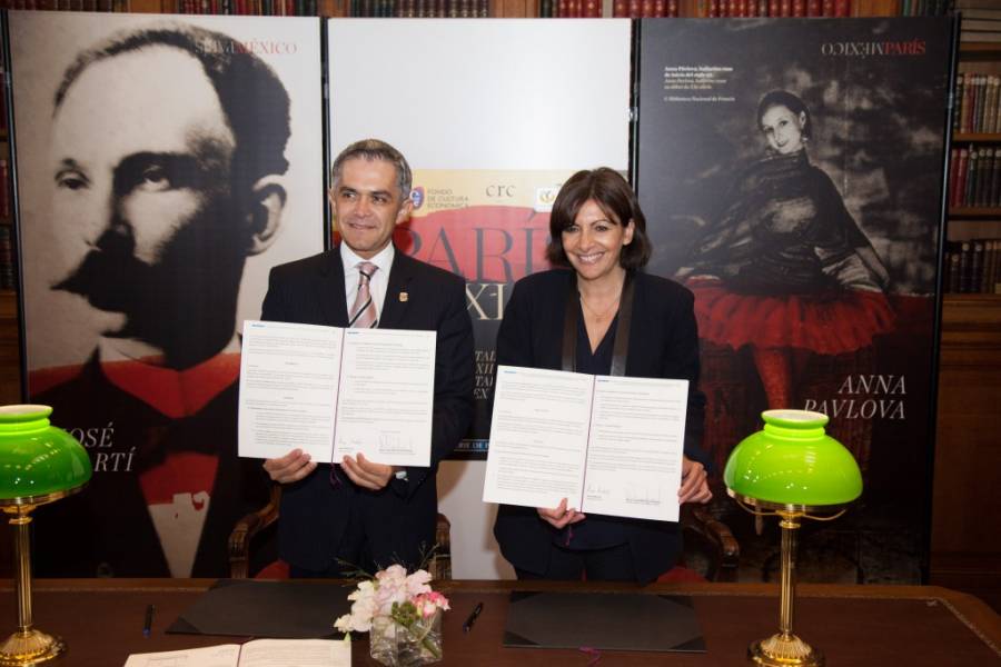 Firman convenio de cooperación Mancera y alcaldesa de París, Francia, Anne Hidalgo;