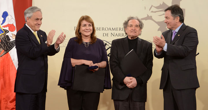 Jefe de Estado chileno entrega Premio Iberoamericano de Narrativa
