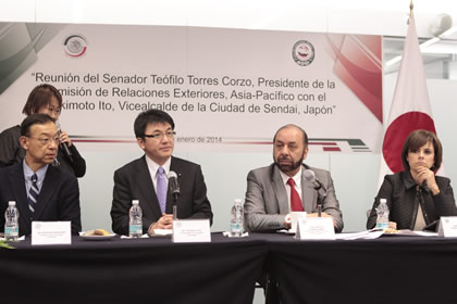Momento de elevar relaciones entre México y Sendai, Japón: Torres Corzo.