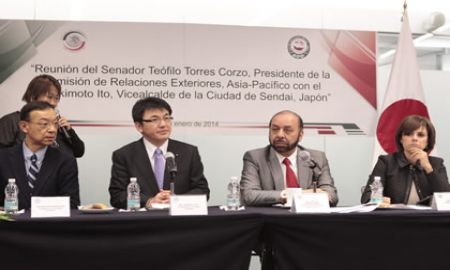 Momento de elevar relaciones entre MÃ©xico y Sendai, JapÃ³n: Torres Corzo.