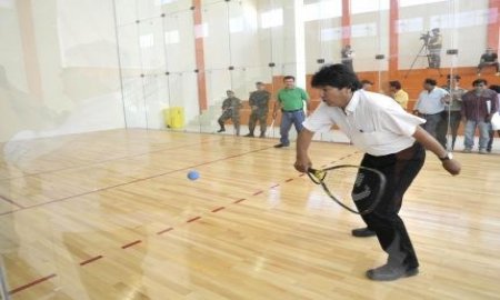 PRESIDENTE MORALES INAUGURA COMPLEJO DE RAQUETBOL EN EL MUNICIPIO DE YACUIBA