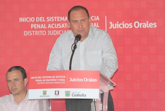 En Coahuila tenemos una nueva forma de impartir justicia: Gobernador Rubén Moreira