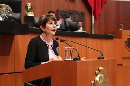 Propone senadora De la Pe&ntilde;a expedir ley sobre desaparici&oacute;n forzosa.