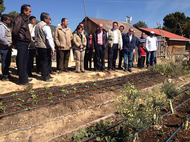 Entrega Rosario Robles 7,500 huertos familiares en Puebla