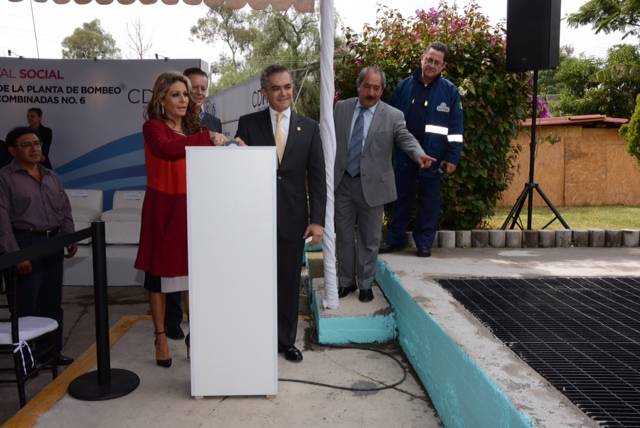 Se pone en marcha planta de bombeo rehabilitada para beneficio de 230 mil capitalinos