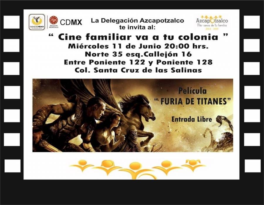 El Cine familiar va a tu Colonia en Azcapotzalco