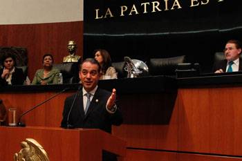 Licencia al senador Raúl Cervantes Andrade