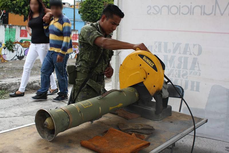 SUMAN 122 ARMAS ENTREGADAS VOLUNTARIAMENTE EN NAUCALPAN