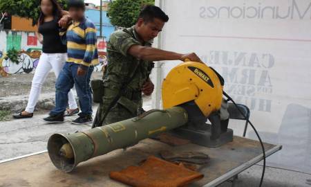 SUMAN 122 ARMAS ENTREGADAS VOLUNTARIAMENTE EN NAUCALPAN