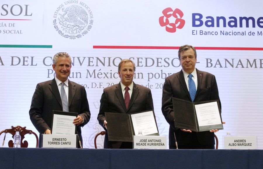 Firman Sedesol y Banamex convenio de colaboración para impulsar el desarrollo social de México