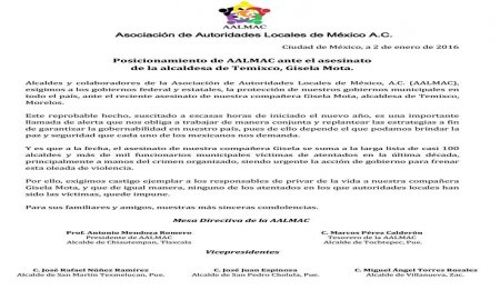 PRONUNCIAMIENTO DE AALMAC